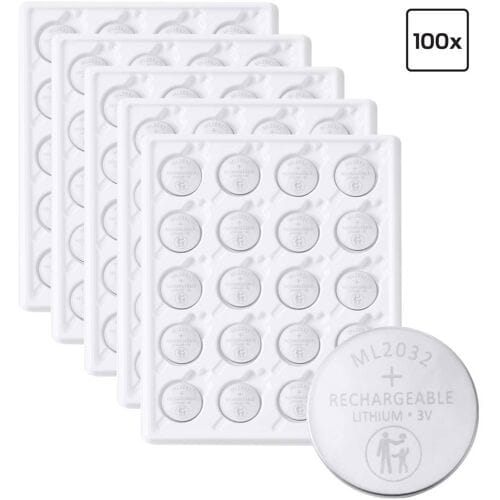 VOLTCRAFT Oplaadbare knoopcel ML2032 Lithium 65 mAh 3 V 100 stuk(s)