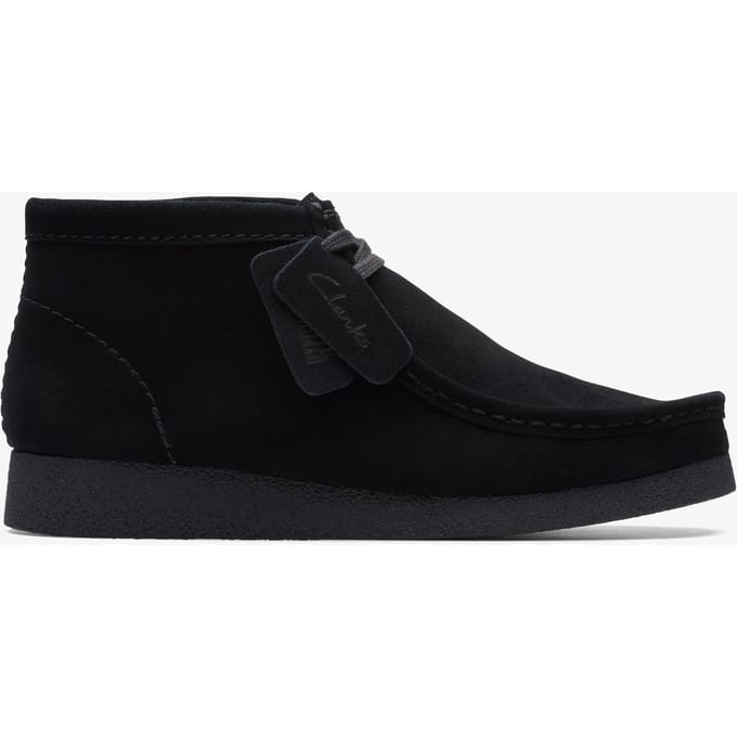 CLARKS WallabeeEVO BT Heren Veterschoenen - Suede - Zwart