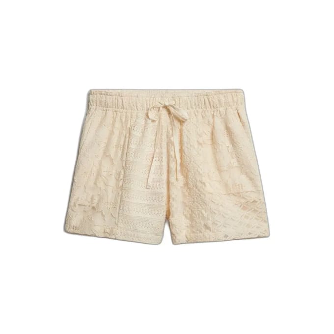 Superdry Kant Strand Short Relaxed Pasvorm White Grootte: 40