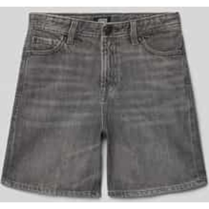 straight fit short met logopatch model 'Tony'