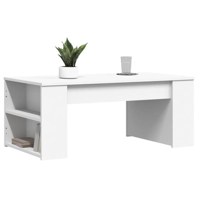 Vidaxl Salontafel, Wit, 102X55X42 Cm, Materiaal Houtvezelplaat