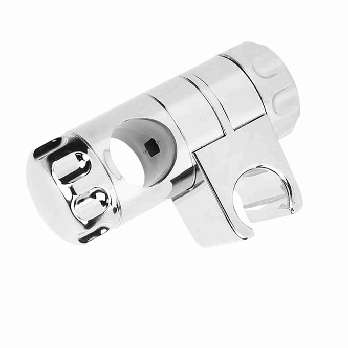 ABS Badkamer Douchekop Schuifbeugel Verstelbare Klem Houder 25mm Gat white
