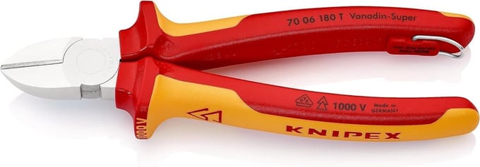Zijkniptang - Metaalschaar - Draad Knippen - Geïsoleerde Handgrepen - 180 mm - Multicolor