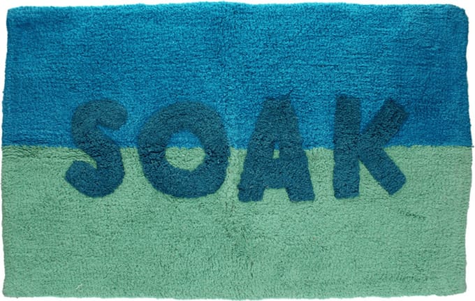 Rex London badmat - blue and teal