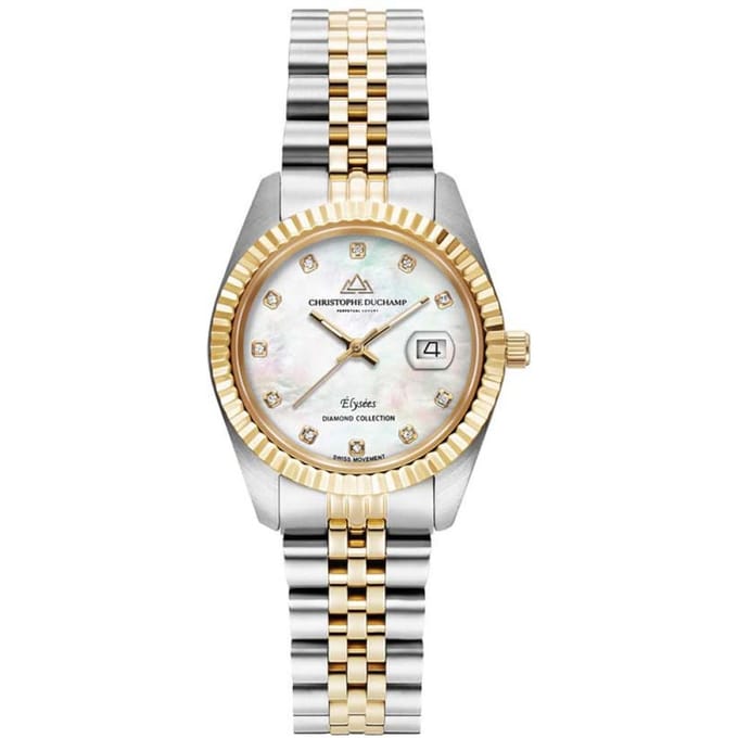 Christophe Duchamp Diamond Elysees CD7201-9 Dames Horloge 33mm 5ATM