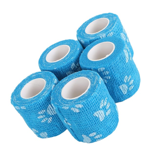 10 stuks Pen Machine Grip Tape 5cm Breed Pootafdruk Patroon Antislip Zelfklevend Elastisch Pen Machine blue