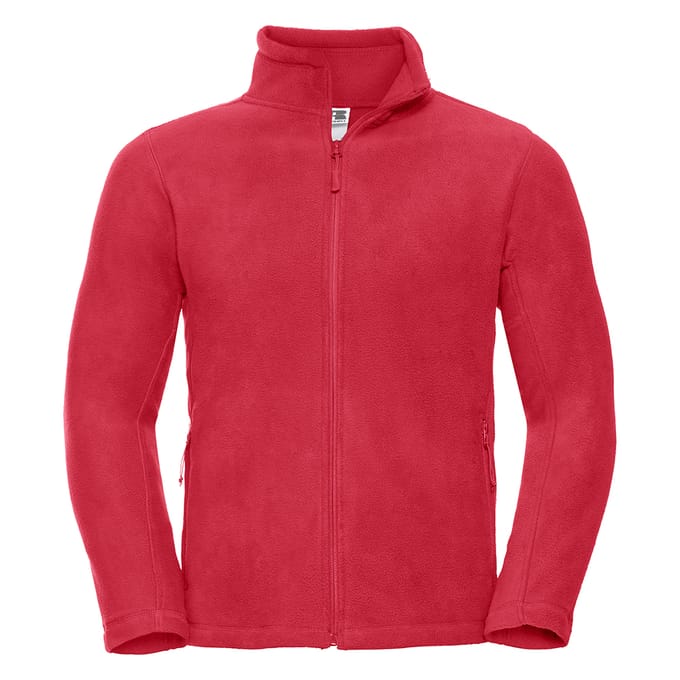 Russell Heren Full Zip Outdoor Fleece Jacket (Klassiek rood)