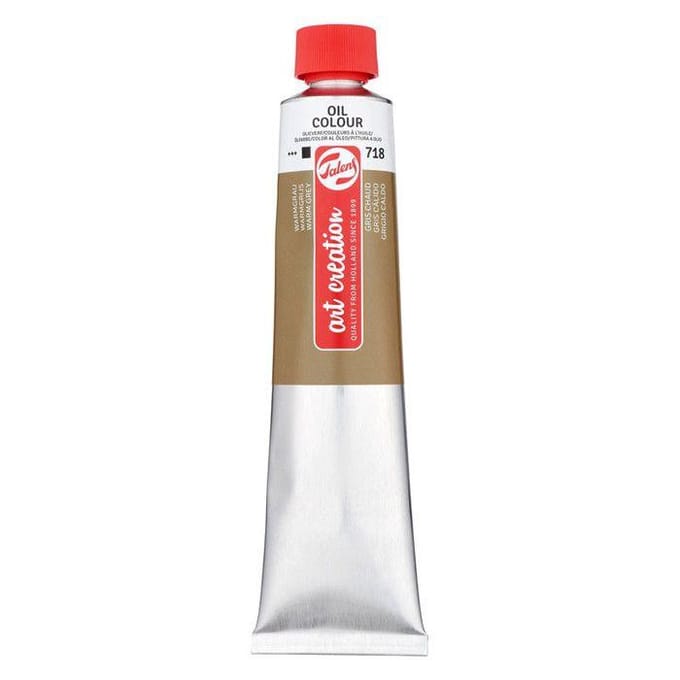Talens Art Creation - Peinture à l'huile - Gris Chaud - 718 - Tube 200ml gris
