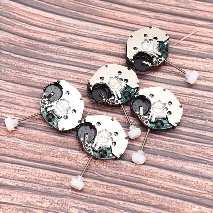 5 stuks SL68 Quartz Horloge Beweging Accessoires Reparatie Vervangende Onderdelen gray