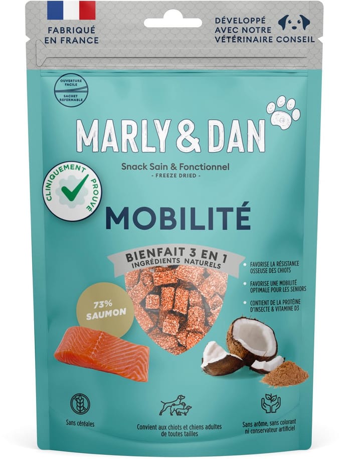 MARLY & DAN VRIJGEDROOGDE "MOBILITEIT" HONDENSNACK 50g