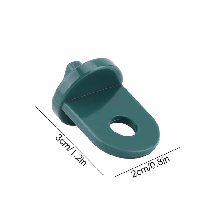 10 STKS Plastic Kas Haak Plant Bloem Hanger (Groen) groen