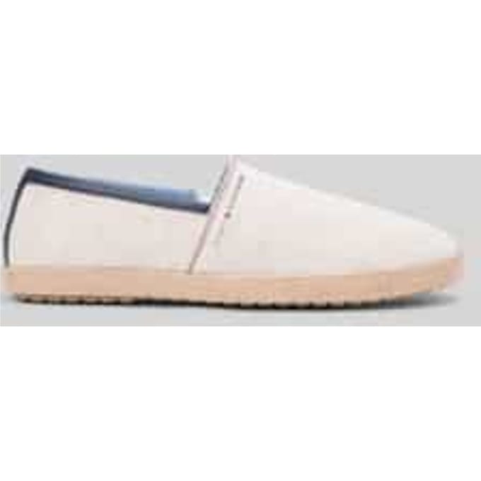Espadrilles van puur katoen met labelopschrift