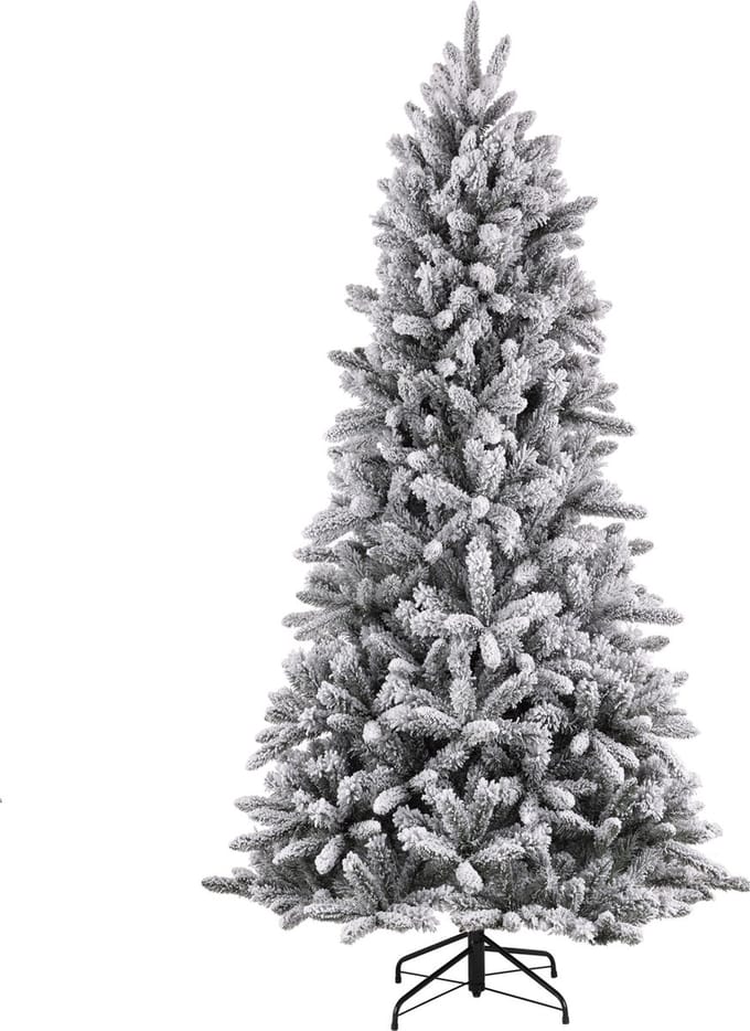 Black Box Trees Snowdon Kunst Kerstboom met Sneeuw - Kunstkerstboom H155 x Ø102 cm - Groen Frosted