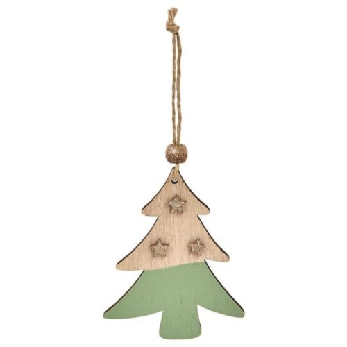 Kerst houten hanger winter assorti