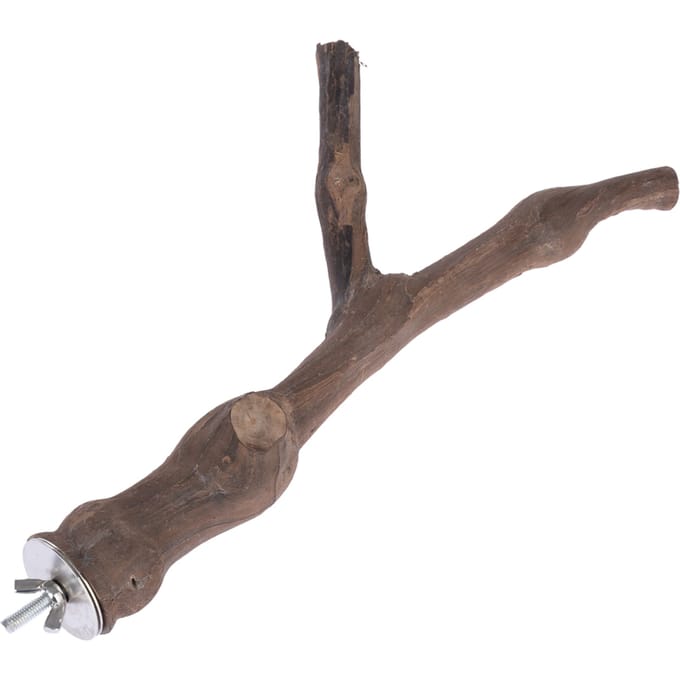 Maat L: ca. Ø3x30cm Y-vogel zitstok druif TIAKI kooi accessoires