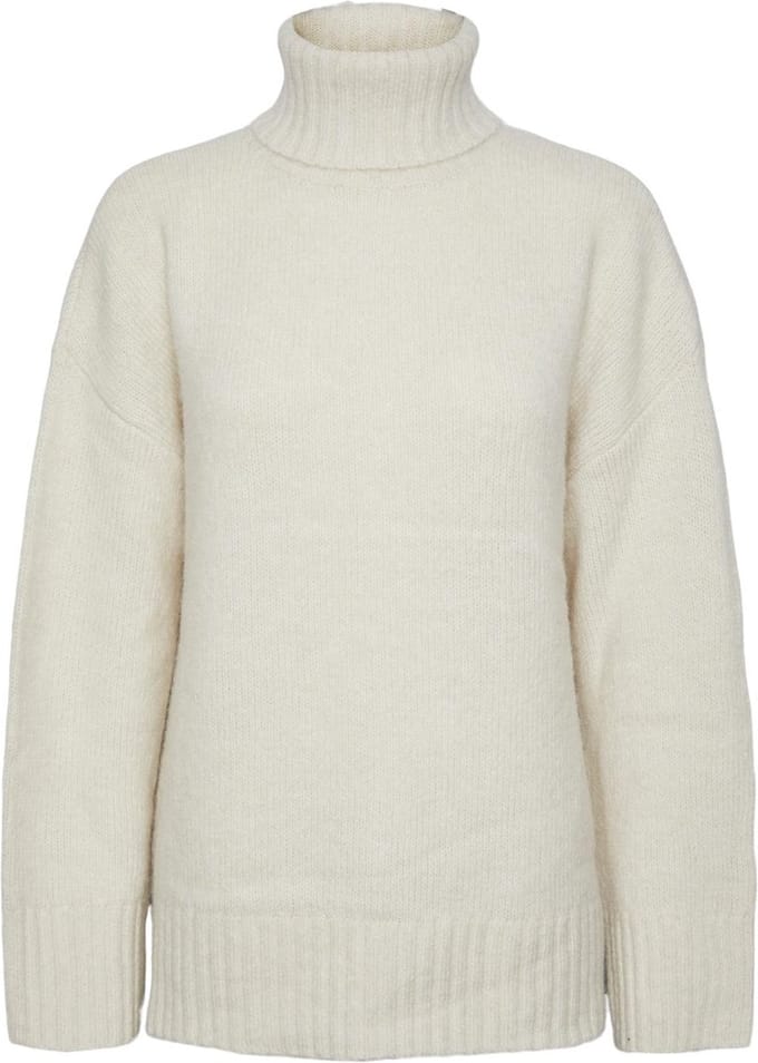 Pieces Trui Pcnancy Ls Loose Roll Neck Knit Noo 17139848 Birch Dames Maat - S