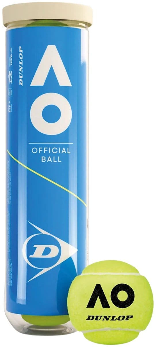 Dunlop Australian Open Tennisballen - 4 stuks
