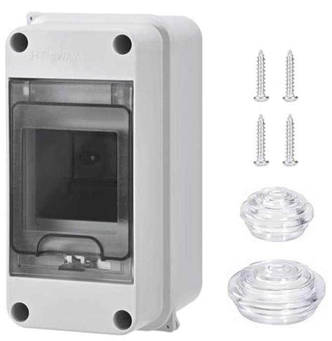 3-module Waterdichte Opbouwzekeringkast IP65 voor Buiten en Tuin