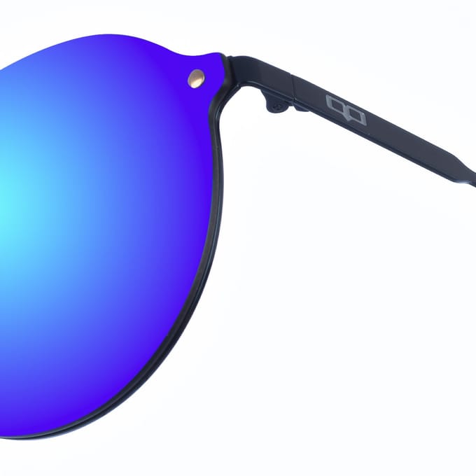 Unisex NIEUW LOURENZO Ovaal Nylon Zonnebril