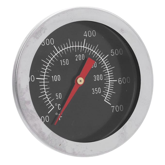 Oventhermometer 52mm Grote Wijzerplaat M8 Draad RVS BBQ Grill Temperatuurmeter voor Koken black