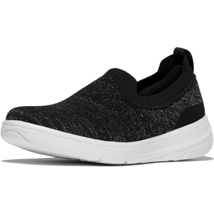 FitFlop FitFlop Super-Q Knit Slip-Ons ZWART - Maat 42