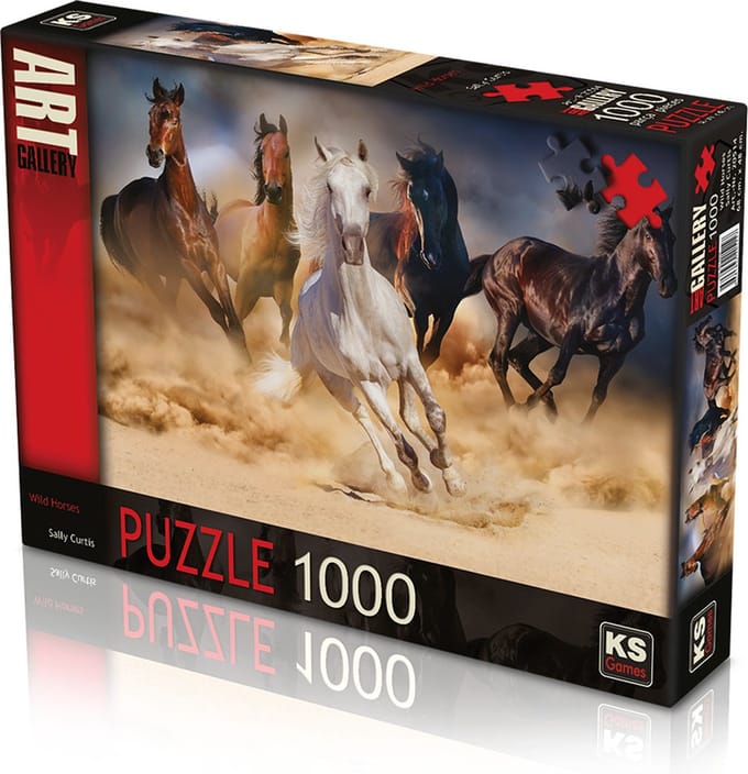Wild Horses – Legpuzzel – 1000 stukjes – 68 x 48 cm