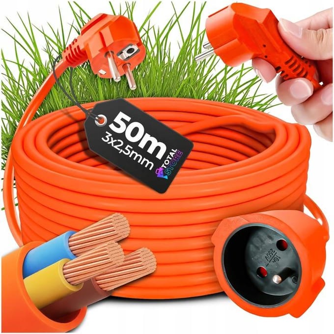 Blow - Tuin Verlengsnoer - 50m - 3x1,5mm - IP44