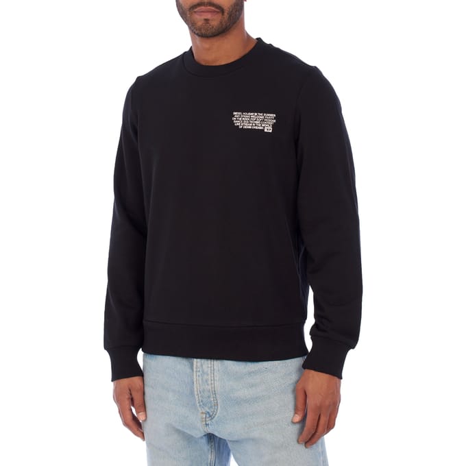 Bedrukt crewneck sweatshirt A08684-40HAYT heren