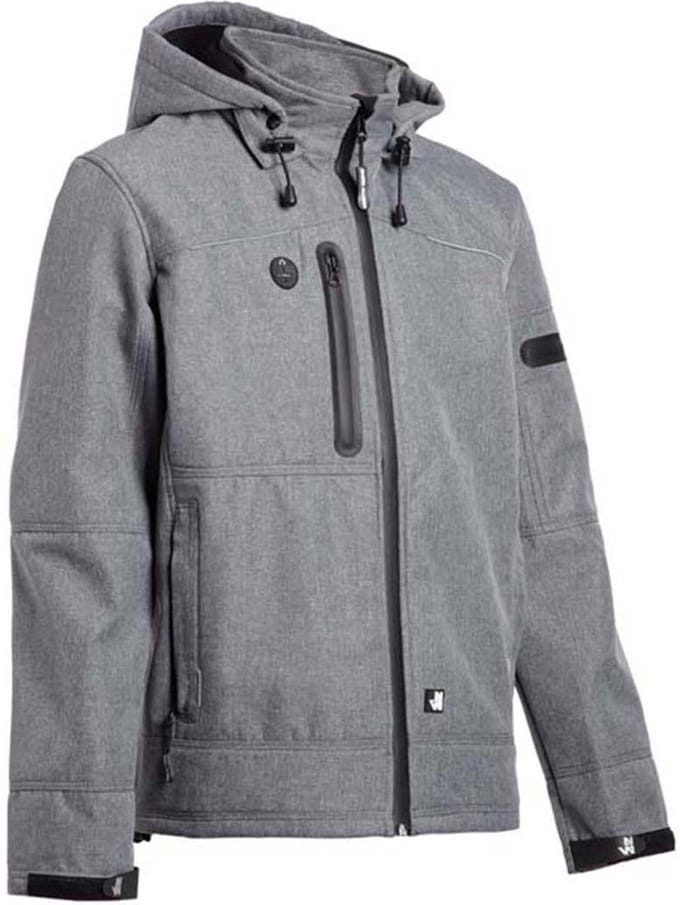 Nine Worths 1133 Flores Softshell-Lichtgrijs-XL