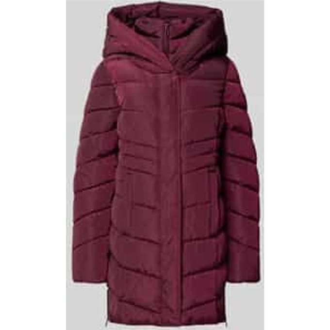 Tom Tailor - Pufferjas in 2-in-1-look - Maat M - bordeaux red