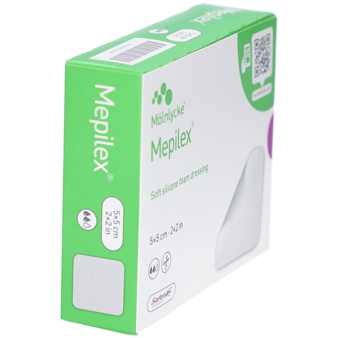 Mepilex absorberend schuimverband 5 x 5 cm 5 stuks