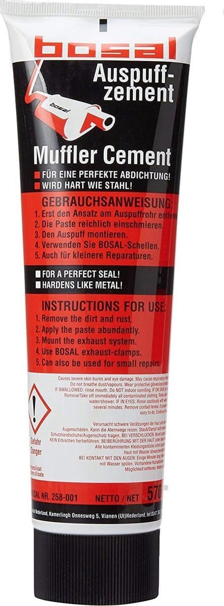 Bosal uitlaat kit montage pasta 570gr - afdicht - hard als staal