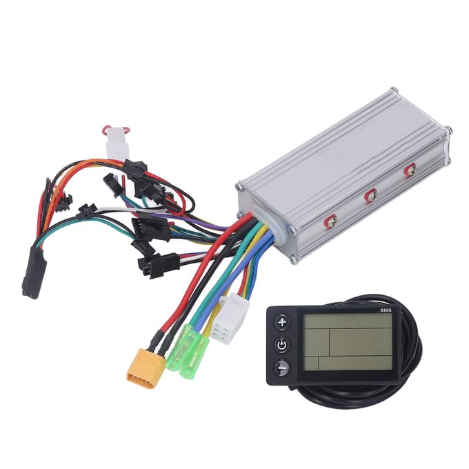 Kit de contrôleur sans balais de remplacement pour écran LCD S866 pour vélos et scooters électriques white