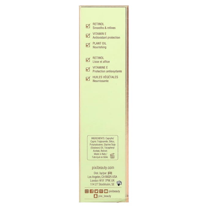 Pixi Beauty, Skintreats, Soin en capsules de rétinol, 30 capsules beige