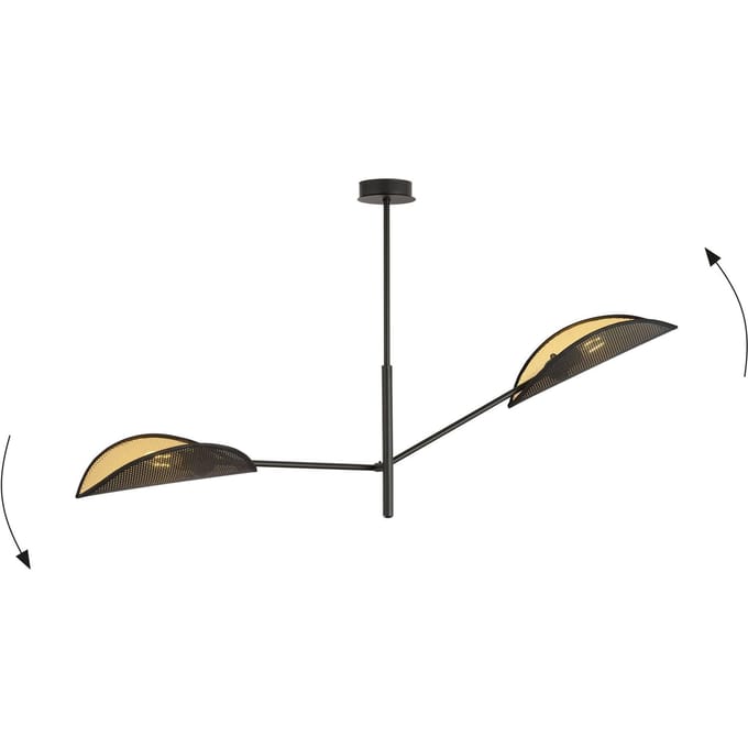 2-lichts plafondlamp Verena | Casa Caron
