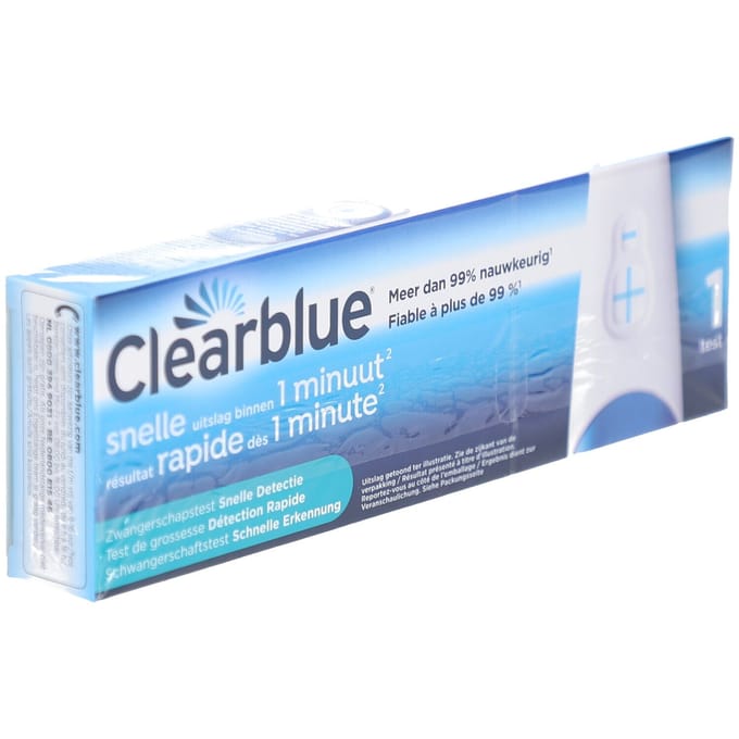 Clearblue Zwangerschapstest Snelle Detectie - Uitslag vanaf 1 Minuut - 1 Test