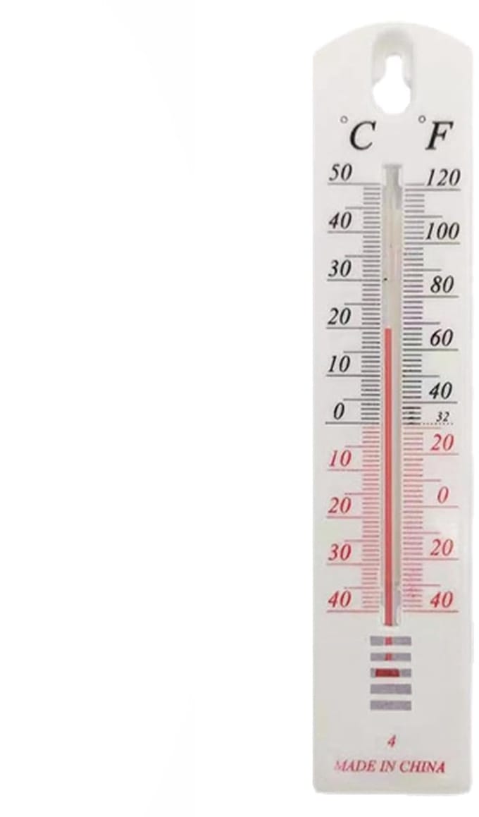 Temperatuurmeter Binnen Buiten - Weerthermometer Tuin - Temperatuur Monitoren - Breed Meetbereik - 21.8 x 4.6 cm