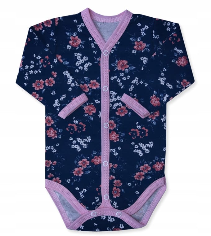 Dartomik - Body - Lange Mouw - Bloemen - Maat 110