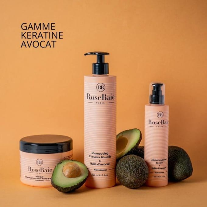 Rose Baie Shampoing Cheveux Bouclés x Huile D'Avocat