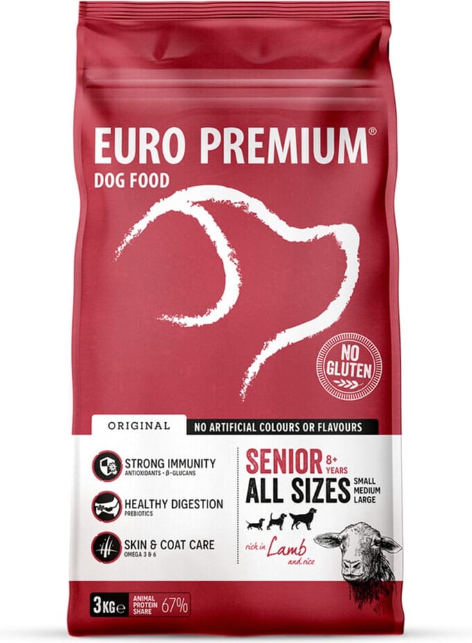 Euro-Premium Senior Lam - Rijst 3 kg