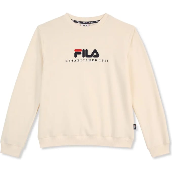 Kindertrui met ronde hals Fila Carisio Regular Logo