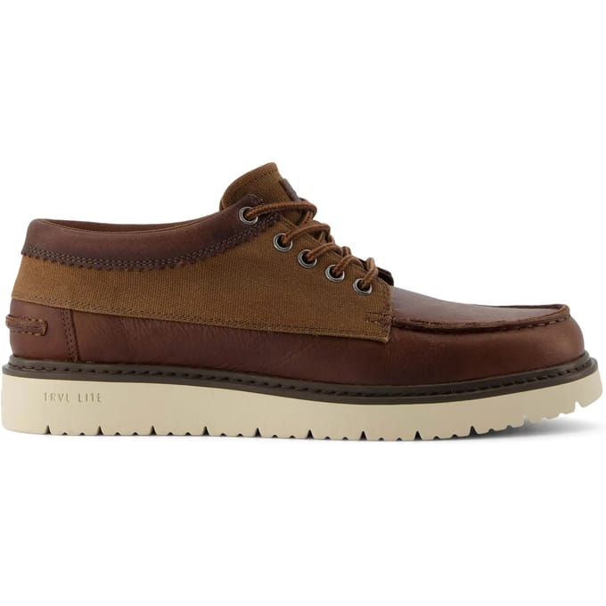 TOMS TRVL Lite Forrest Leer Heren Bruin Veterschoenen