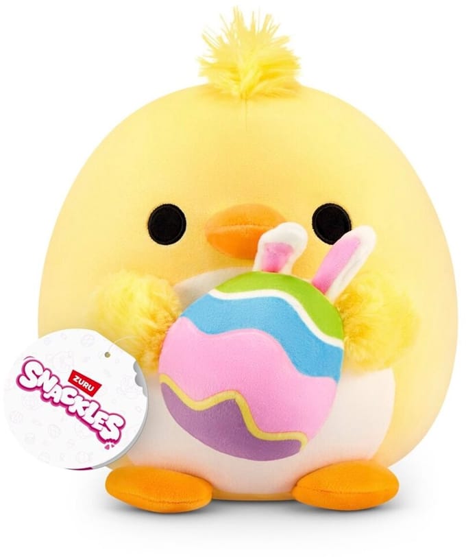 Zuru Snackles Pluchen Kip met Paasei - Knuffel van 20 cm - Vanaf 3 jaar