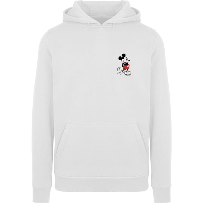 Disney Jongens Mickey Mouse Kickin Retro Borst Hoodie (Wit)