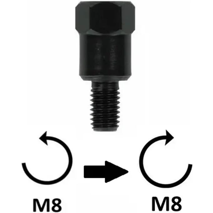 Motorspiegel adapter BCR M8x1,25 DX/M8x1,25 SX