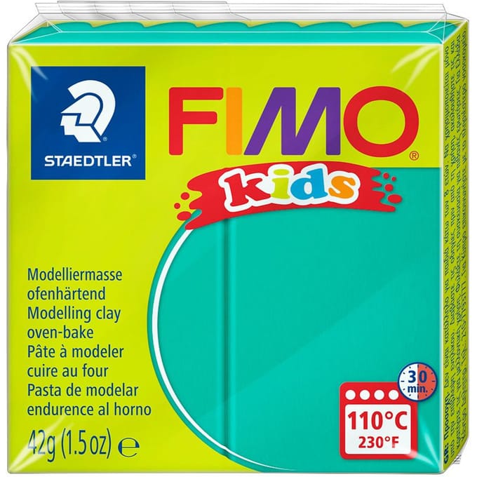 Fimo Kids boetseerklei 42g groen Klei