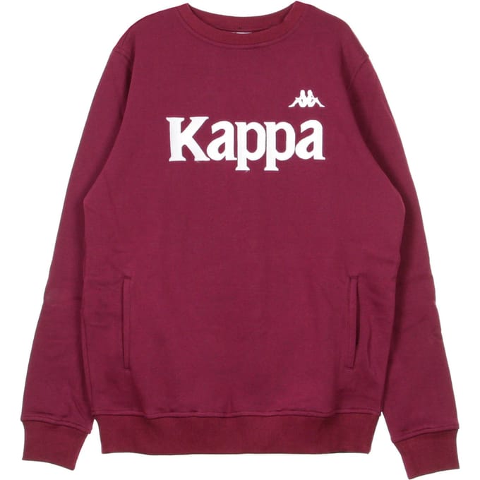 Authentiek Bzali herensweatshirt met ronde hals, violet/grijs zilver