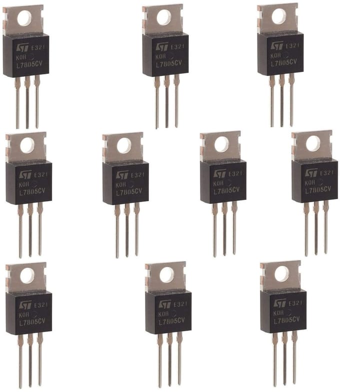 Spanningsregelaar TO-220 5V 1,5A - 10 Stuks