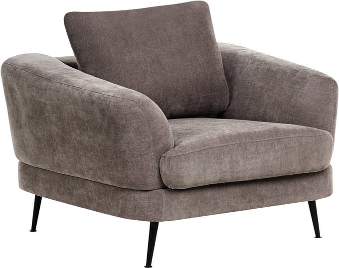 KJAER - Fauteuil - Taupe - Chenille