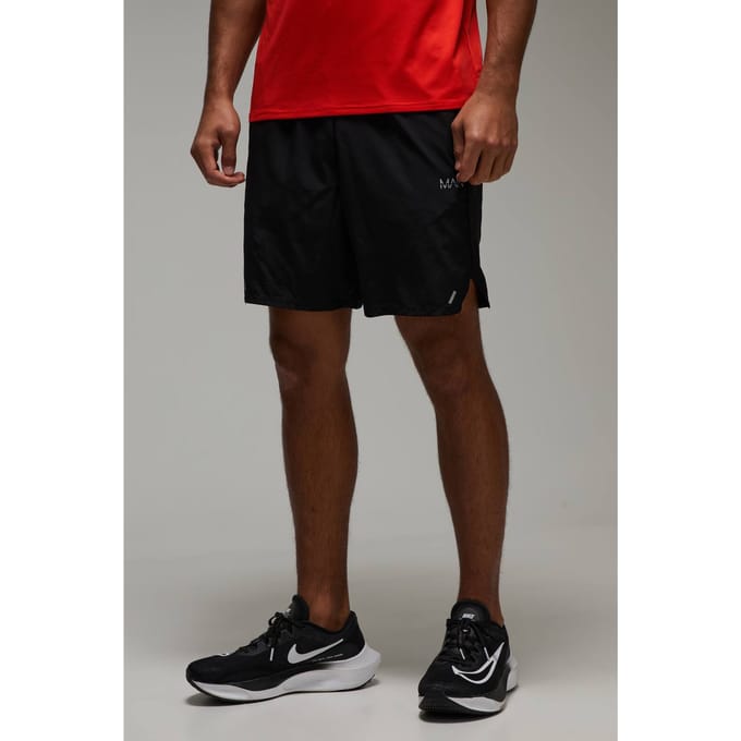 Men's Active Geperforeerde Stretch Geweven 7inch Shorts | Black | Size Small